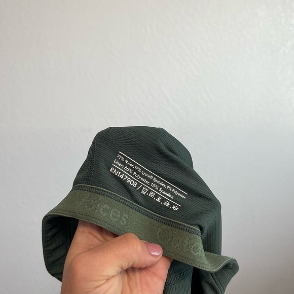 Outdoor Voices TechSweat Built-In Shelf Bra Racerback Crop Tank Top Evergreen S - Picture 12 of 12